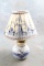 Vintage Delft Blue End Table Lamp in Working Condition