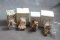 4 Vintage Cherished Teddies 1999 Millenium Figurine, 1996 Iris, 2001 Tom &