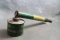 Antique Cross Country Bug Fly Mosquito Sprayer Wood Handle Yellow Green