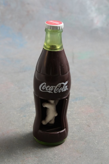 2003 Dancing Polar Bear in Coca Cola Bottle WORKS
