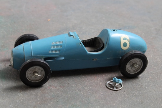 Vintage Merit Plastic Products Race Car #6 - Made in England