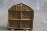 1994 Pampered Chef FARMYARD FRIENDS Stoneware Cookie Mold