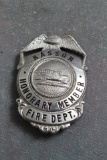Obsolete Fire Department Badge Kasson Minnesota Honorary Member