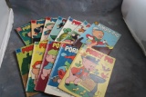 12 Old Porky Pig Comic Books 10 are 10 Cent and 2 are 15 Cent