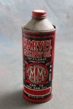 Vintage MARVEL MYSTERY OIL Cone Top Advertising Can Add to Gas & Oil
