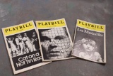 (3) 1980's PLAYBILL THEATRE Play Magazines Cat on a Hot Tin Roof, Breaking