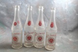 (4) 1949 ST JAMES MINNESOTA Glass Soda Pop Bottles
