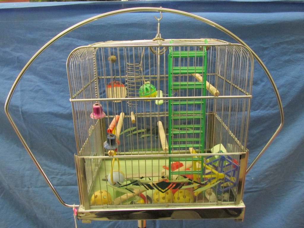 Vintage Genykage Bird Cage w/ Stand – Made in England – Stand is 63”T – Cage  is 13” x 10 1/2” x 13 3 | Estate & Personal Property Personal Property |  Online Auctions | Proxibid