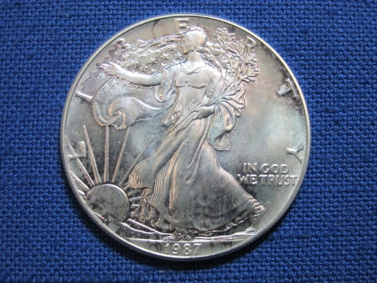 1987 Silver Eagle Coin – 1oz. Fine Silver – As shown