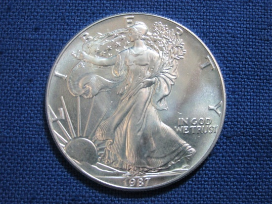 1987 Silver Eagle Coin – 1oz. Fine Silver – As shown