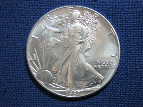 1987 Silver Eagle Coin – 1oz. Fine Silver – As shown