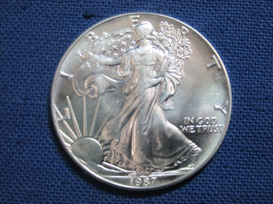 1987 Silver Eagle Coin – 1oz. Fine Silver – As shown