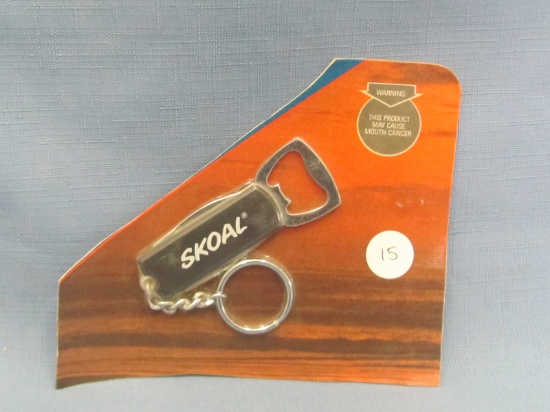 Skoal Chewing Tobacco Key Chain Opener – Sealed – 3 1/8” L