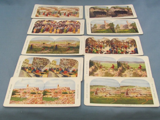 Stereoview Cards (30) – Holy Land Series – Some Wear – Lightly Soiled