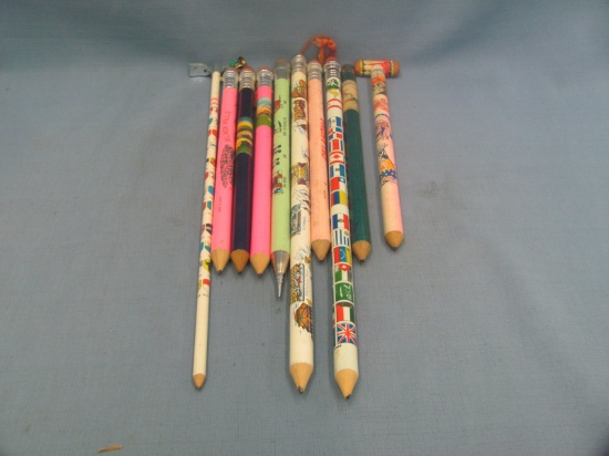 Long Souvenir Pencils – Mechanical Pencil – Some Wear – Longest 14 ¾”