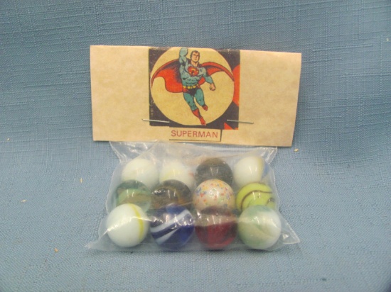 Marbles (12) – Superman – Sealed – Good Condition
