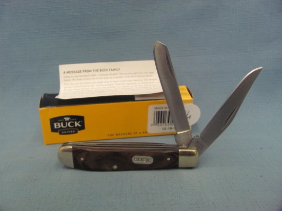 Buck #382 – 2-Blade Folding Pocket Knife – Trapper – 3 1/2” L – China – New – Original Box