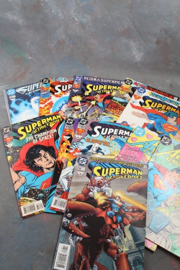 11 DC SUPERMAN COMIC BOOKS