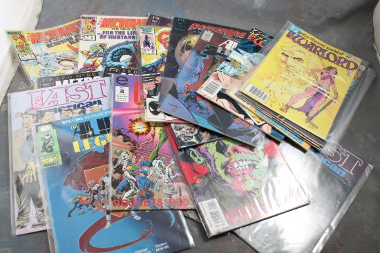 24 Vintage Comic Books Warlord, Alien, Cloak & Dagger, Combat, The Last