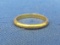 14 Kt Band Ring – Art Carved – Size 6 – Weight is 2.2 grams