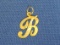 14 Kt Gold Charm or Pendant – Letter B – 3/4” long – Weight is 0.4 gram