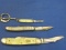 3 Vintage USA Made Pocket Knives:  2 Imperial & 1 Key Chain