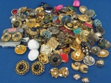 Lot of Vintage Earrings – Mostly Clip-on – A couple are Trifari – All have mates