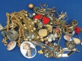 Bag of Jewelry for Crafts – Single Earrings – Missing Stones, damage, etc...
