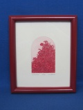 Small Framed Limited Edition Print “Wild Roses” 64/150 by J.E. Fischer