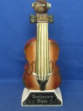 Vintage Musical Whiskey Decanter – Beethoven's Fifth – Violin – Empty 11” T