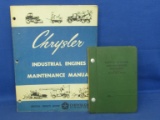 Chrysler Industrial Engines Maintenance Manual May 1968 &  Manual of Boiler & Machinery Insurance