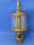 Brass & Glass “Detroit Lubricator Co.” Oiler for an Antique Gasoline Engine 5 1/2” T