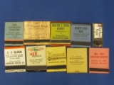 10 Vintage Match Books (all full) Rochester MN Advertising