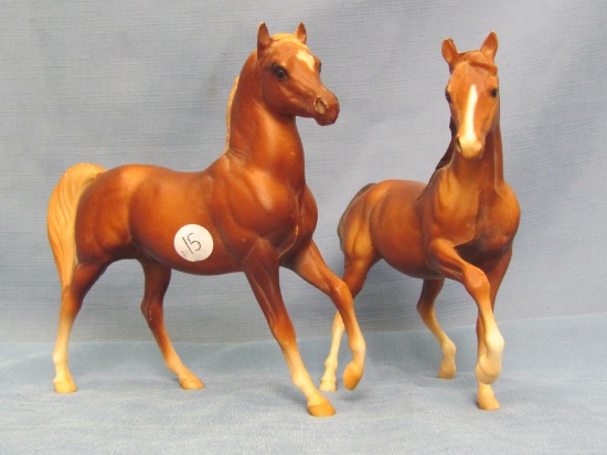 Vintage Breyer Horses – One Liver Chestnut  - Arab Mare -  1973 to 1991 - One Sorrel Arab Mare – 198