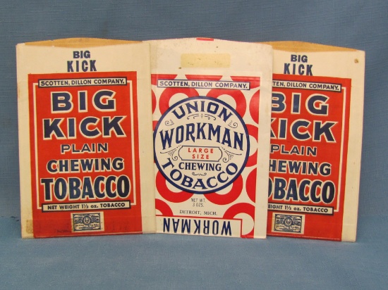 Union Workman Chewing Tobacco Bag – Big Kick Plain Chewing Tobacco Bags – Scotten, Dillon Company –