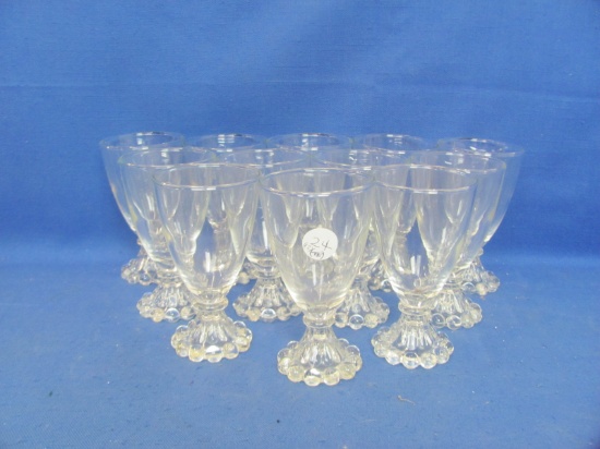 Anchor Hocking Boopie Juice / Wine Glasses (12) – 4 1/2” T – No Chips or Cracks
