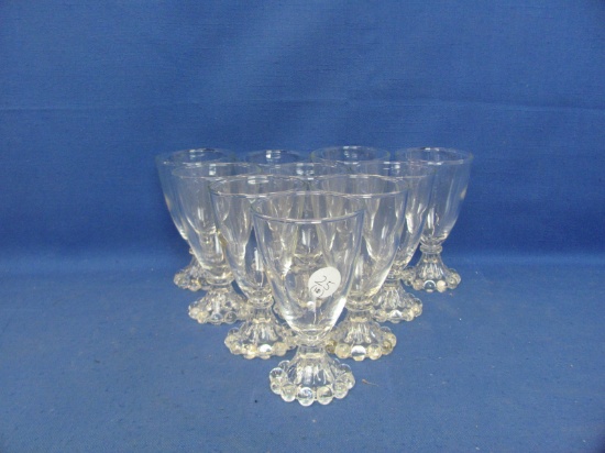 Anchor Hocking Boopie Juice / Wine Glasses (10) – 4 1/2” T – No Chips or Cracks