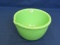 Jadeite Glass Egg-beater Bowl – Marked With “16”  - 7” circ. X 4” Deep -