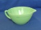 Fire King Jadeite Glass Batter Bowl – Vintage – 9 ½” from Spout to Handle -