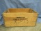 Vintage Wooden Crate - “Property of Groves-Kelco, Inc.” - “X203” written on each side – Metal Straps