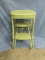 Vintage Cosco Folding Step Stool – Painted Green – 24”T – Well used, paint gives it a nice shabby ch