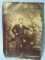 Tintype photo of 2 young men, one seated – Fashion points to the late 1880's  - 3 1/2” T x 2 1/2” W