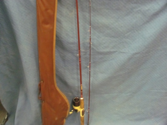 Bronson 63L Fishing 2 Piece Rod & Bronson 63L Reel – With Case – 77” L