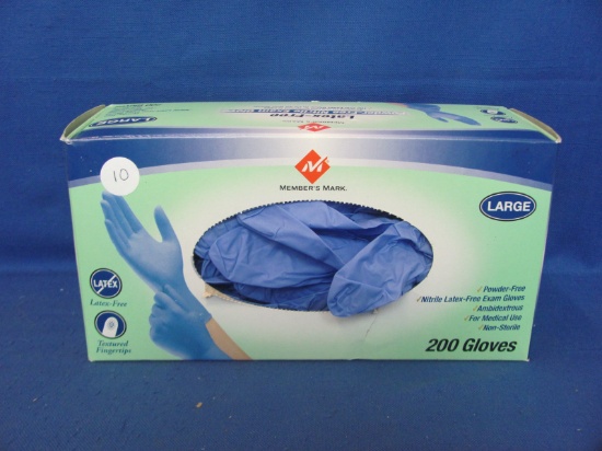 Member Marks Nitrile Latex-Free Gloves – Powder Free – Size L – Opened