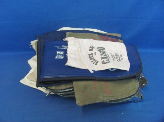 Advertisement Bank Money Bags – Some Lockable – Some Wear/Soiled