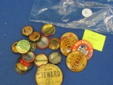 Twenty Two Metal Pins – CIO – Union – From 1940s -