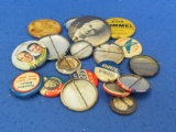 Collection of Vintage Political Pins – Nixon – State Senators – Truman & Barkley -