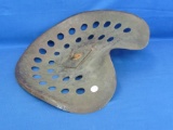 Vintage Tractor Seat – Steel – Unmarked – 16 ½” x 14 ½” -