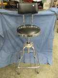 Craftsman Shop Stool – Rotates 360 degrees, Seat & backrest are adjustable – Very good used conditio