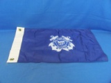 U.S. Coast Guard Auxiliary Nylon Flag – 11 ¾ x 20 5/8 – Good Condition